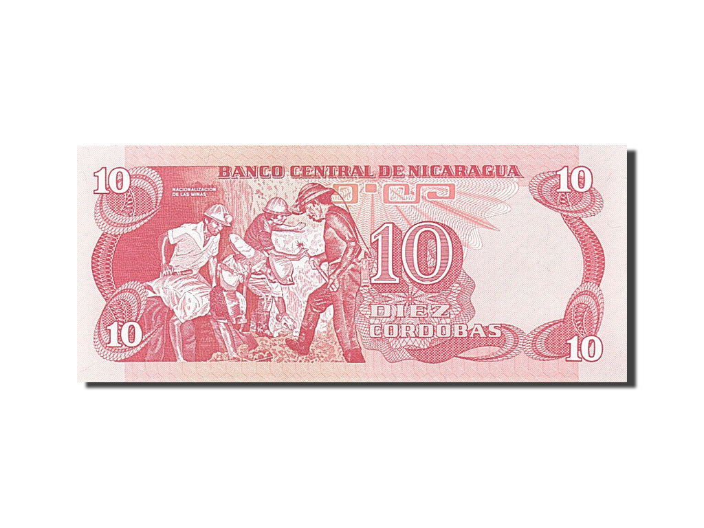Banconote, Nicaragua, 10 Cordobas, 1979, KM:134, 1979, FDS