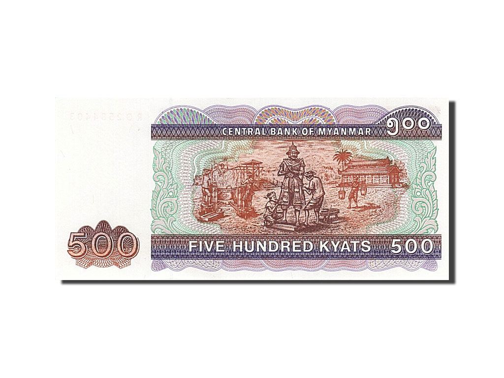 Banknote, Myanmar, 500 Kyats, 1990, Undated (1994), KM:76b, UNC(65-70)