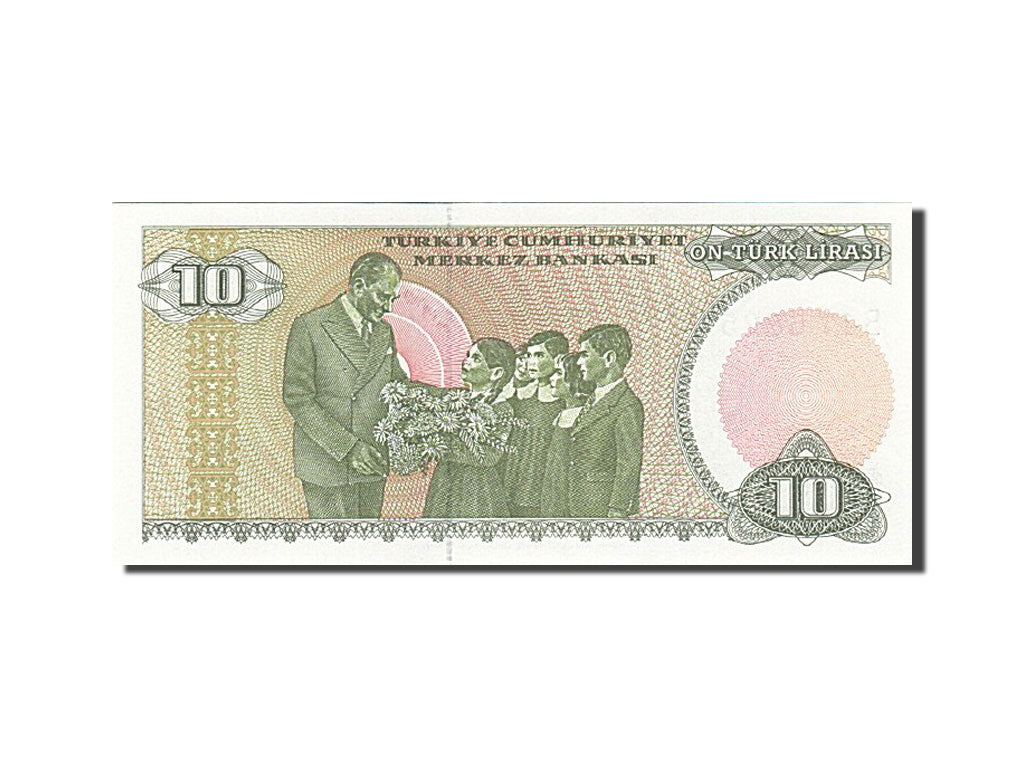 Banknot, Turcja, 10 Lira, 1984-1997, 1979, KM:192, UNC(65-70)