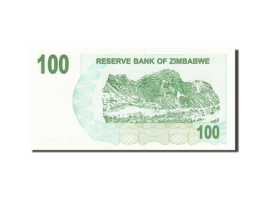 Geldschein, Simbabwe, 100 Dollars, 2006-2008, 2006-08-01, KM:42, UNZ