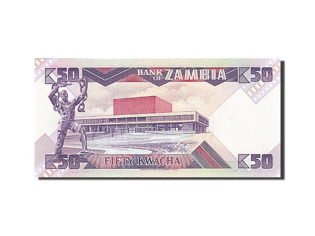 Banknote, Zambia, 50 Kwacha, 1980-1986, Undated (1986-1988), KM:28a, UNC(65-70)