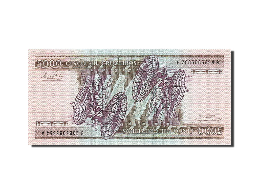 Banconote, Brasile, 5000 Cruzeiros, 1981-1985, KM:202c, 1984, FDS