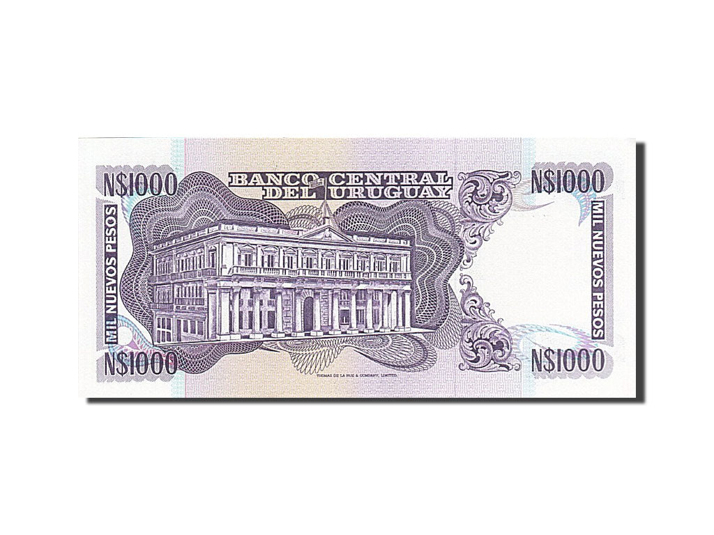 Banknote, Uruguay, 1000 Nuevos Pesos, 1978-1988, 1981, KM:64b, UNC(65-70)