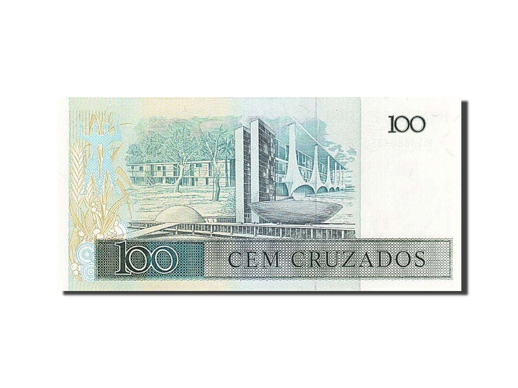 Banknote, Brazil, 100 Cruzados, 1986, 1987, KM:211b, UNC(65-70)
