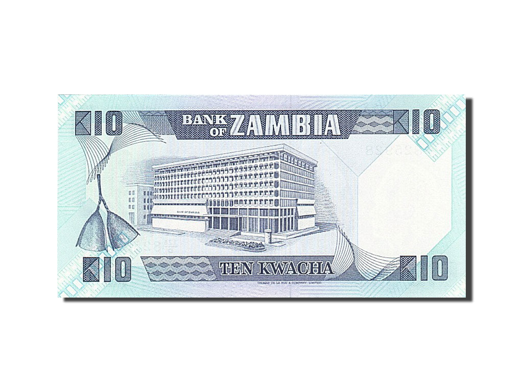 Banknote, Zambia, 10 Kwacha, 1980-1988, Undated (1986-1988), KM:26e, UNC(65-70)
