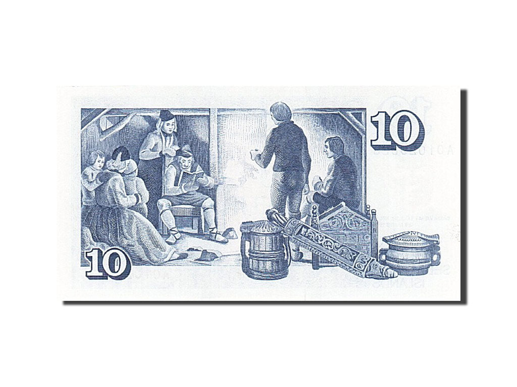 Billet, Iceland, 10 Kronur, 1981-1986, 1981, KM:48a, NEUF