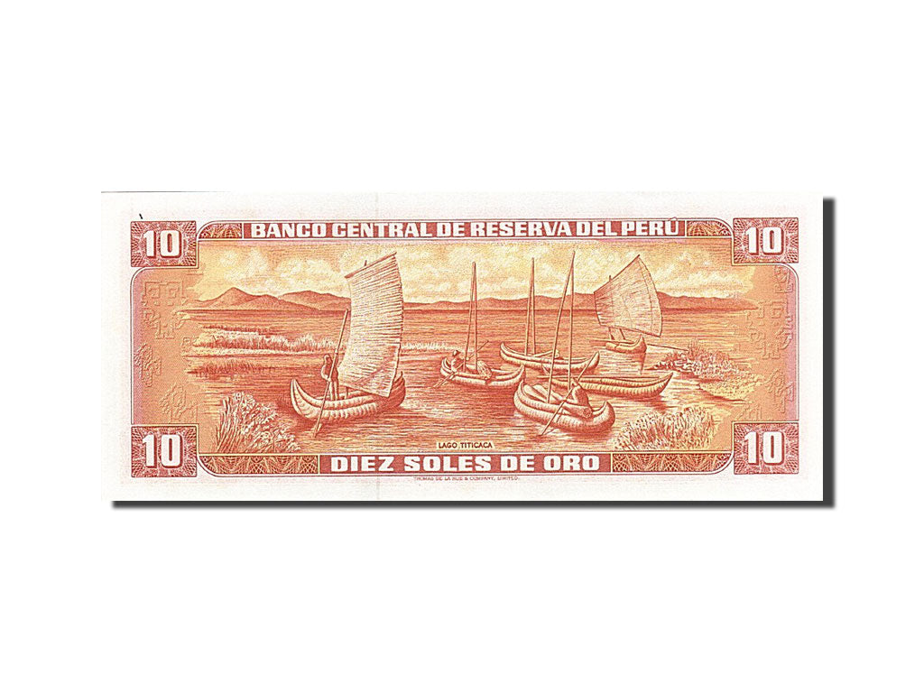 Billet, Pérou, 10 Soles De Oro, 1976-1977, 1976-11-17, KM:112, NEUF