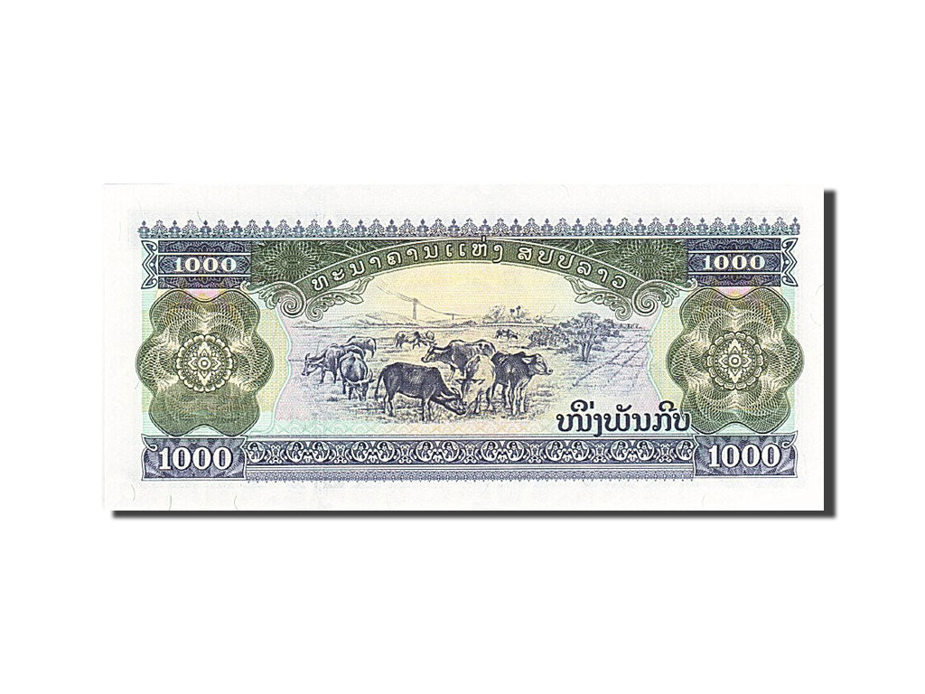 Biljet, Laos, 1000 Kip, 1998-2003, 1998, KM:32Aa, NIEUW
