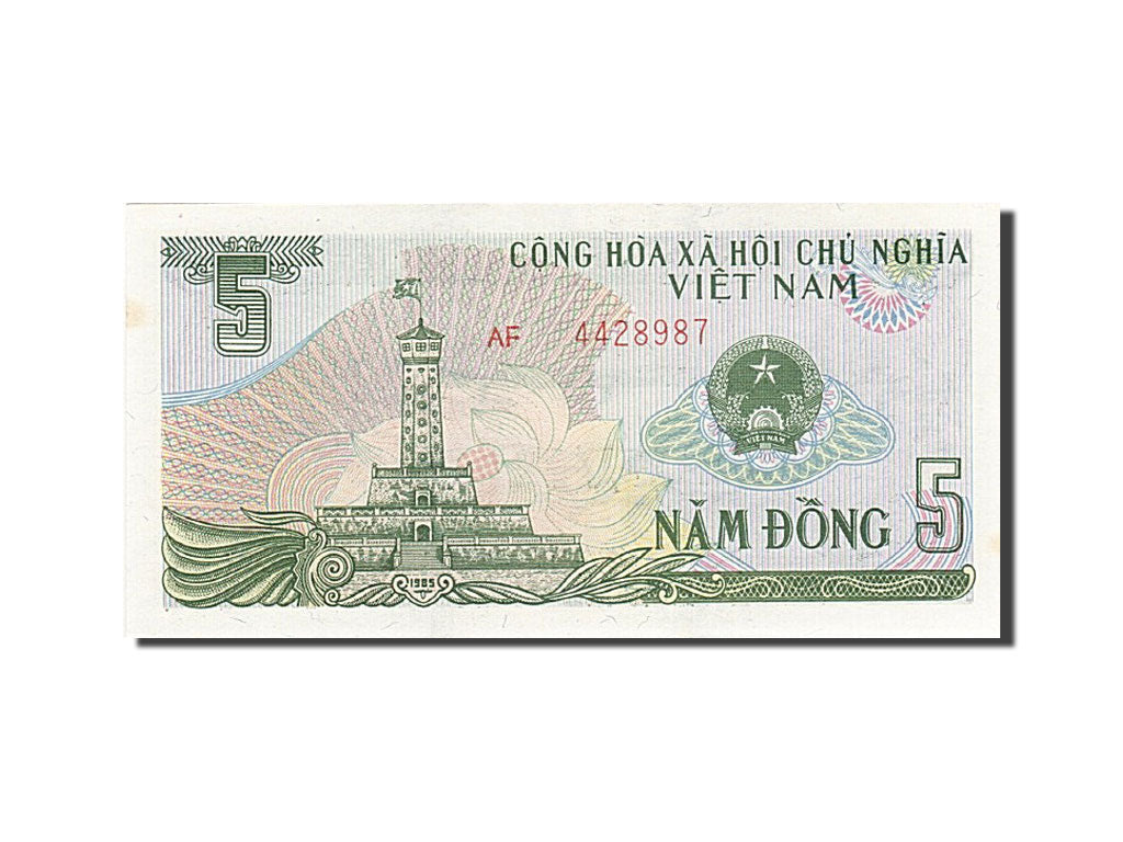 Geldschein, Vietnam, 5 D<ox>ng, 1985, 1985, KM:92a, UNZ