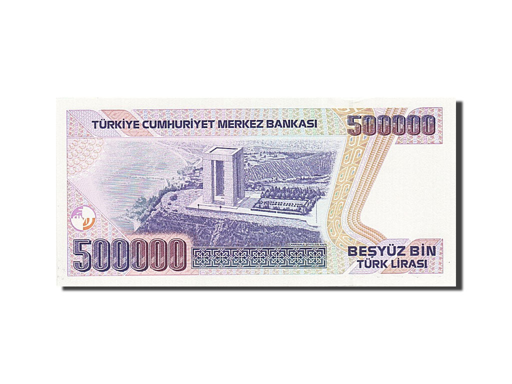 Banknot, Turcja, 500,000 Lira, 1984-1997, 1993, KM:208, UNC(65-70)