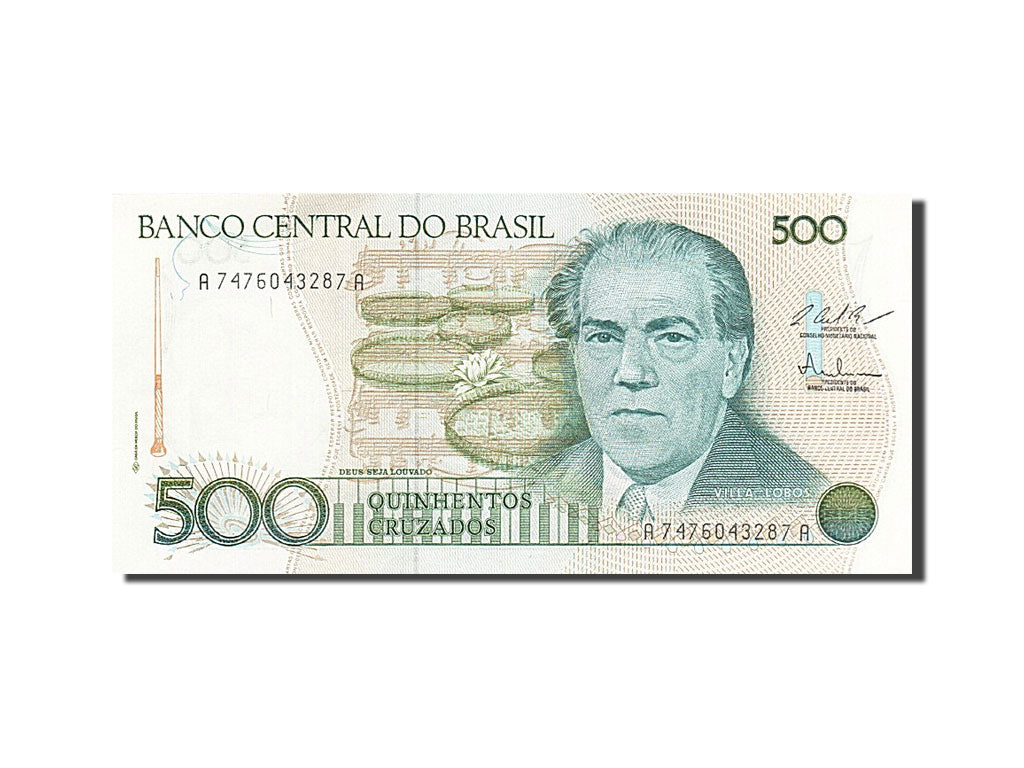 Banknote, Brazil, 500 Cruzados, 1986, 1987, KM:212c, UNC(65-70)