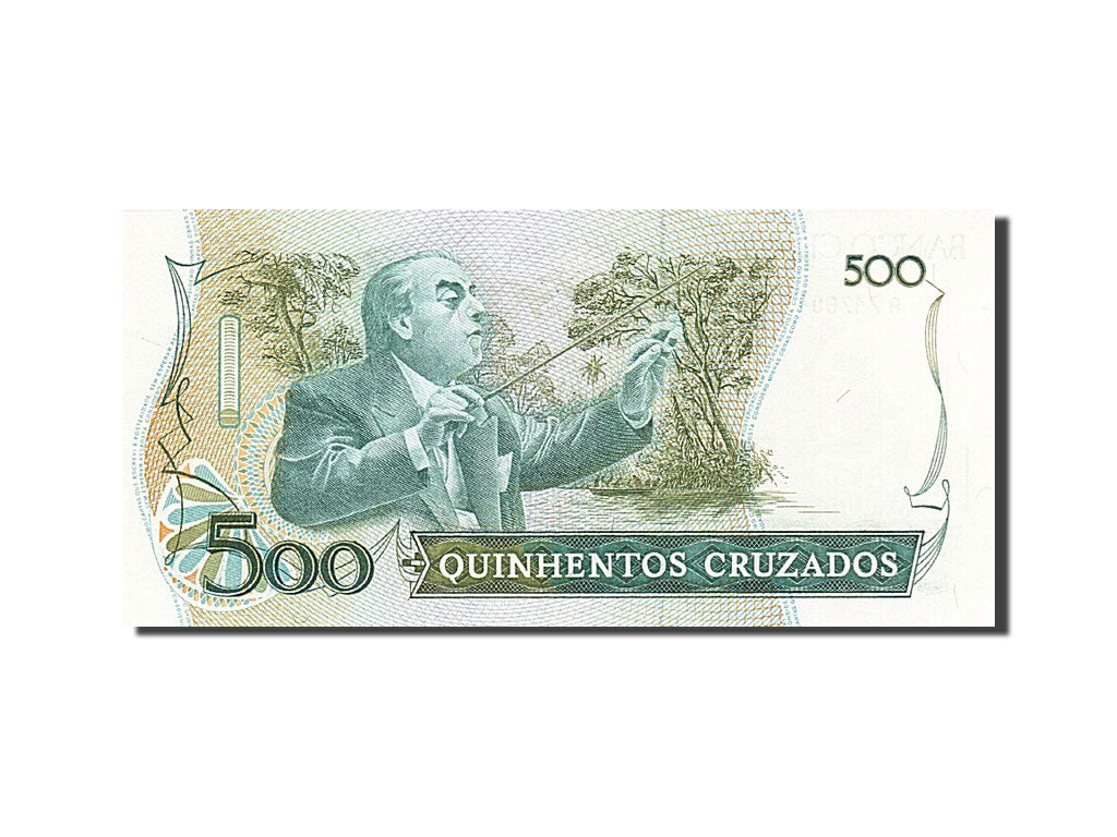 Banknote, Brazil, 500 Cruzados, 1986, 1987, KM:212c, UNC(65-70)