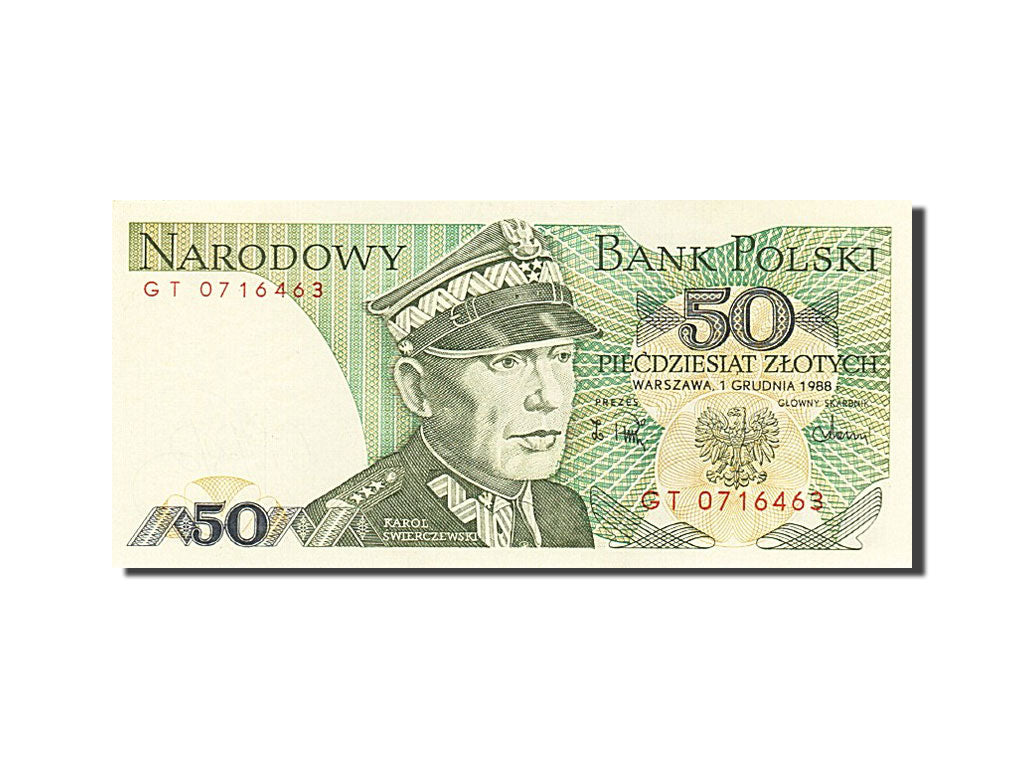 Banconote, Polonia, 50 Zlotych, 1974-1976, KM:142c, 1988-12-01, FDS