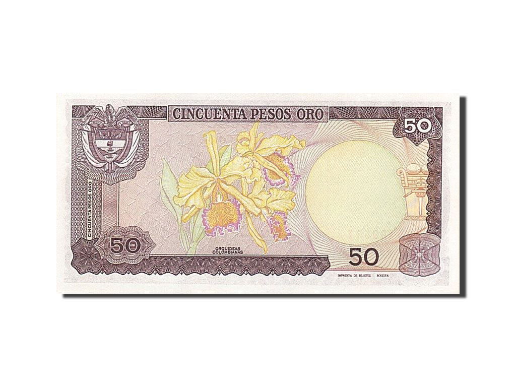 Banconote, Colombia, 50 Pesos Oro, 1984-1986, KM:425a, 1984-10-12, FDS