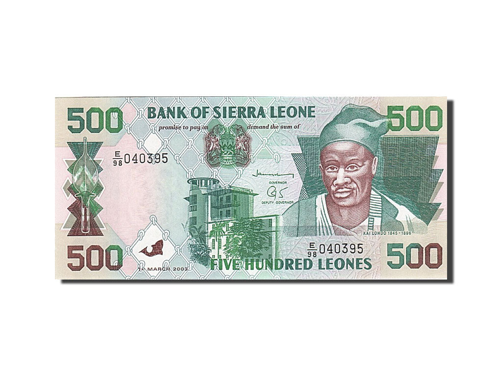 Billete, 500 Leones, 1995-2000, Sierra Leona, KM:23c, 2003-03-01, UNC