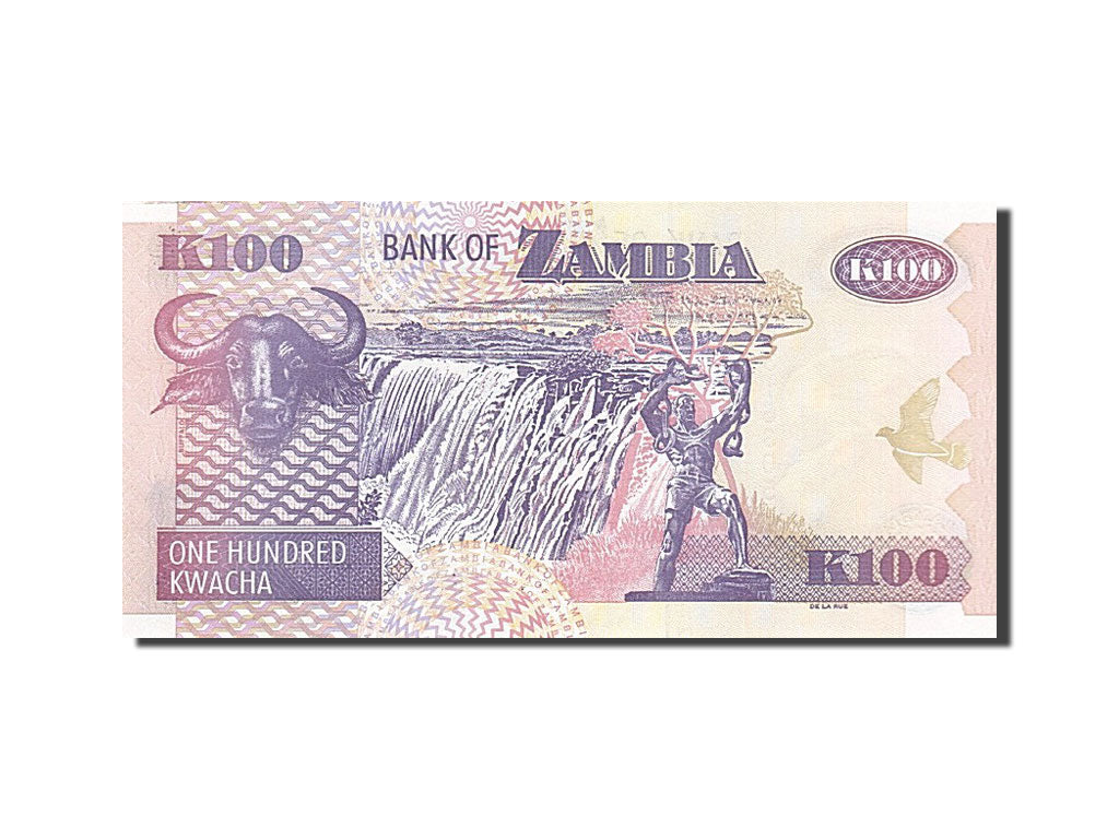 Banknote, Zambia, 100 Kwacha, 1992-1996, 2008, KM:38g, UNC(65-70)