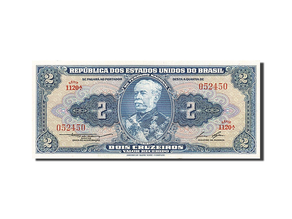 Billet, Brésil, 2 Cruzeiros, 1956, Undated (1956-1958), KM:157Ac, NEUF