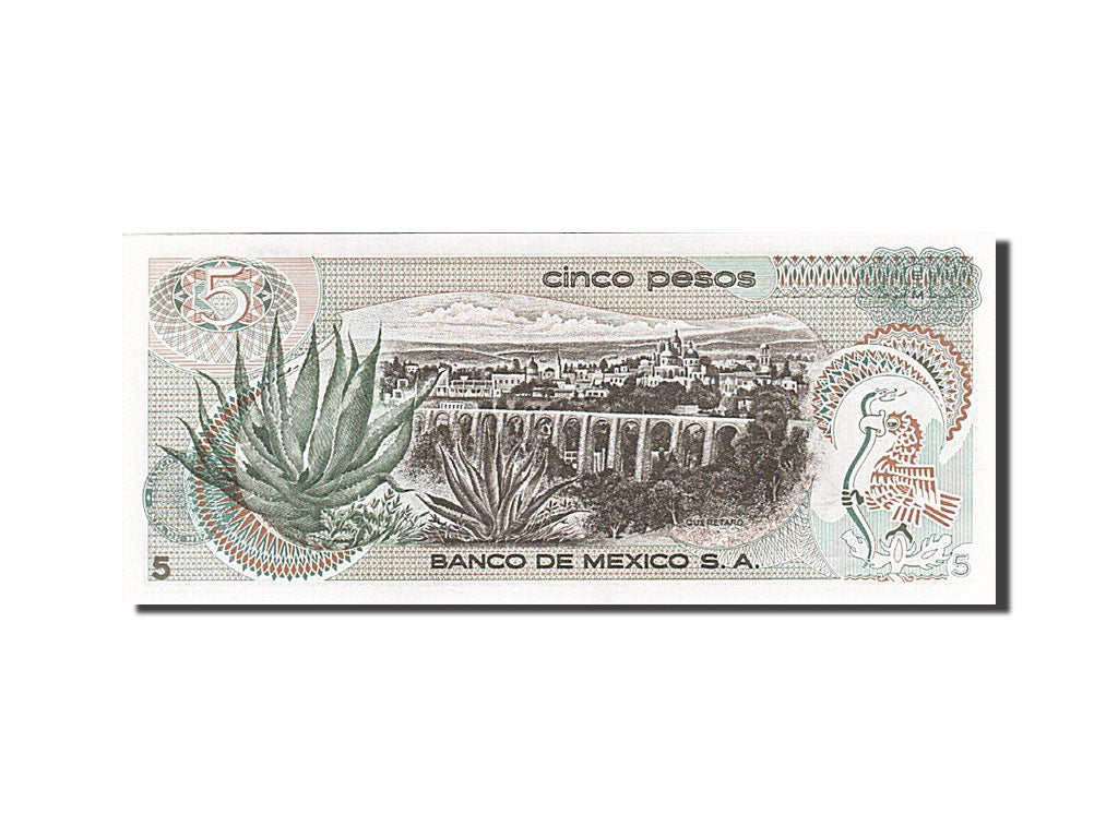 Billet, Mexique, 5 Pesos, 1969-1974, 1971-10-27, KM:62b, NEUF