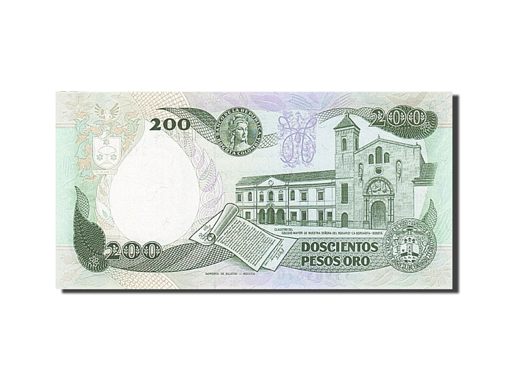 Geldschein, Kolumbien, 200 Pesos Oro, 1982-1984, 1991-04-01, KM:429d, UNZ