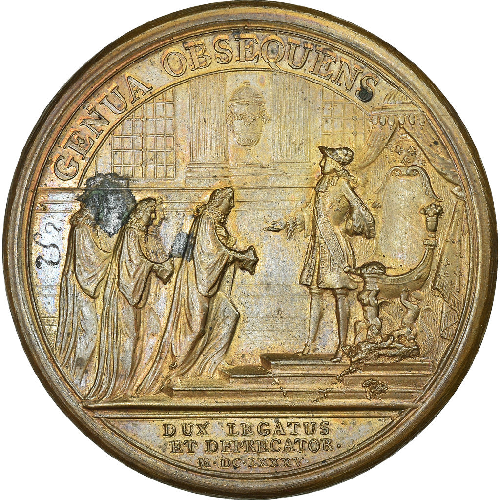 Frankreich, Medaille, Louis XIV, Soumission de la République de Gênes