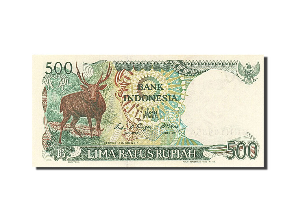 Banknot, Indonesia, 500 Rupiah, 1988, 1988, KM:123a, UNC(65-70)