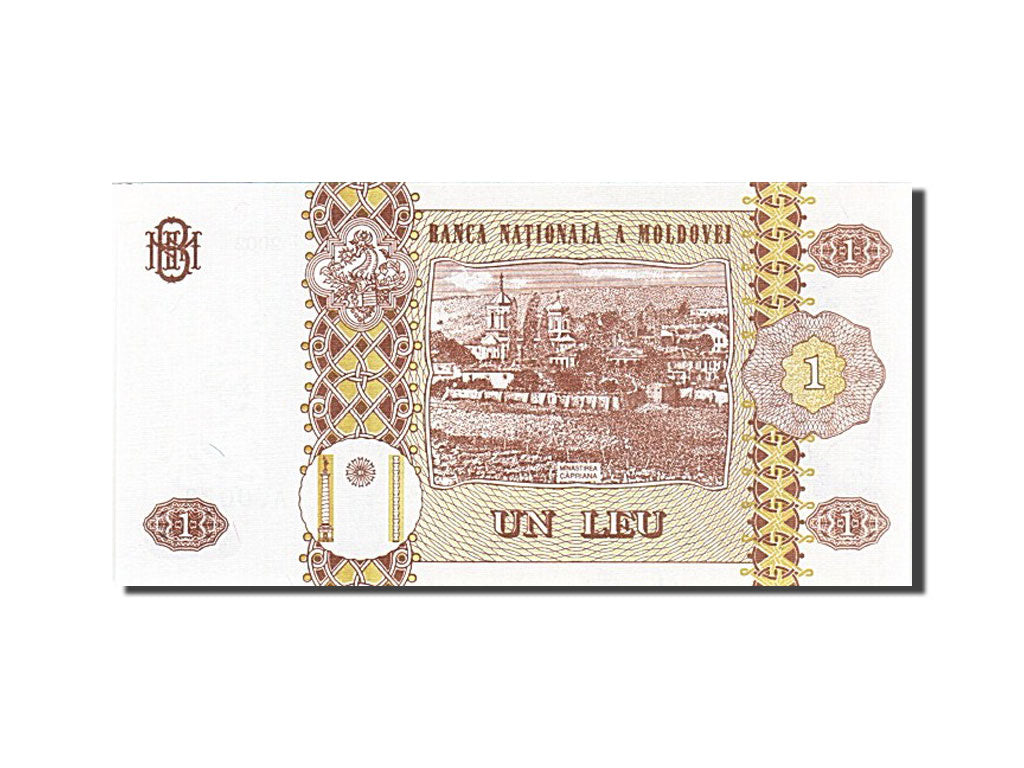 Billet, Moldova, 1 Leu, 1992-1994, 2002, KM:8f, NEUF