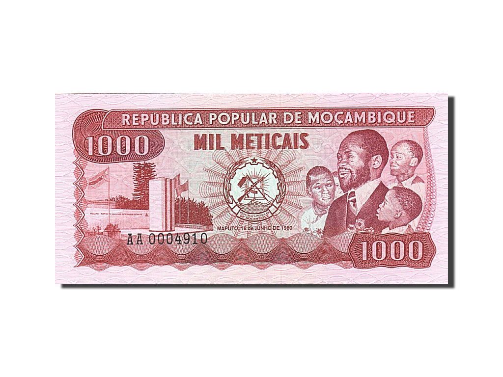 Billete, 1000 Meticais, 1980, Mozambique, KM:128, 1980-06-16, UNC