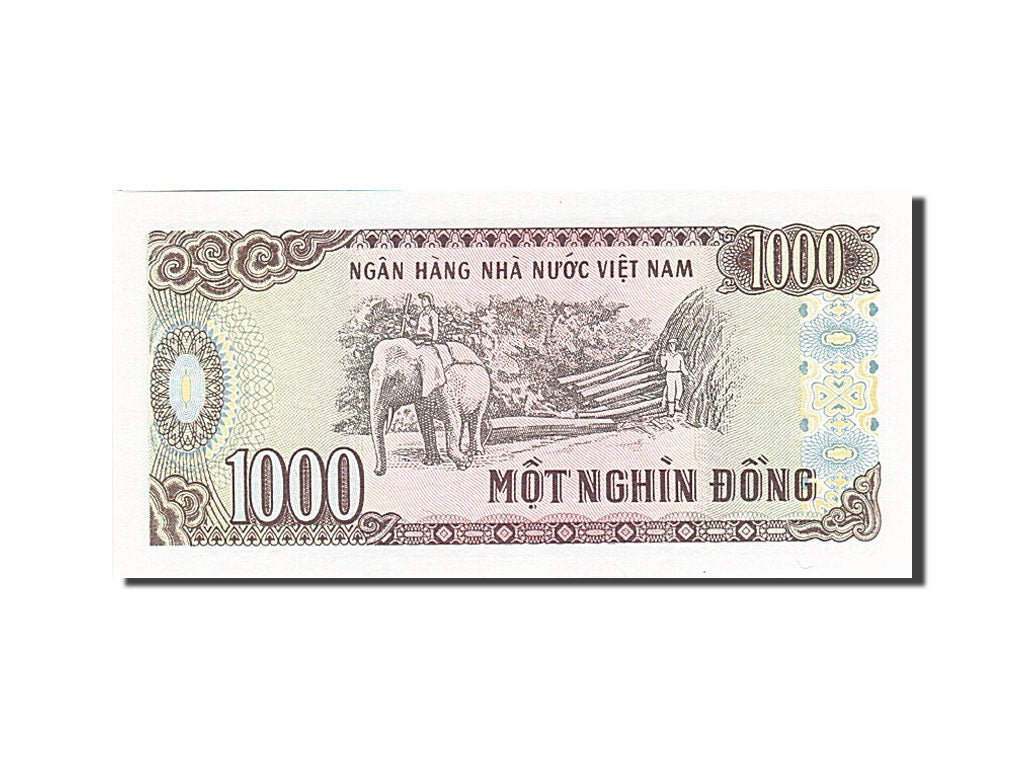 Geldschein, Vietnam, 1000 D<ox>ng, 1988-1991, 1988, KM:106a, UNZ