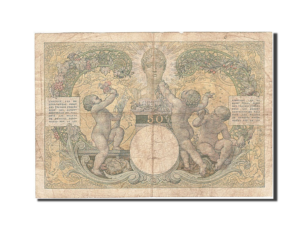 Banknote, Madagascar, 50 Francs, 1937-1947, Undated, KM:38, VF(20-25)