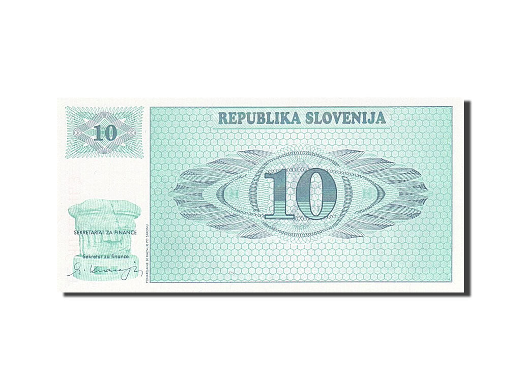 Banconote, Slovenia, 10 (Tolarjev), 1990-1992, KM:4a, 1990, FDS