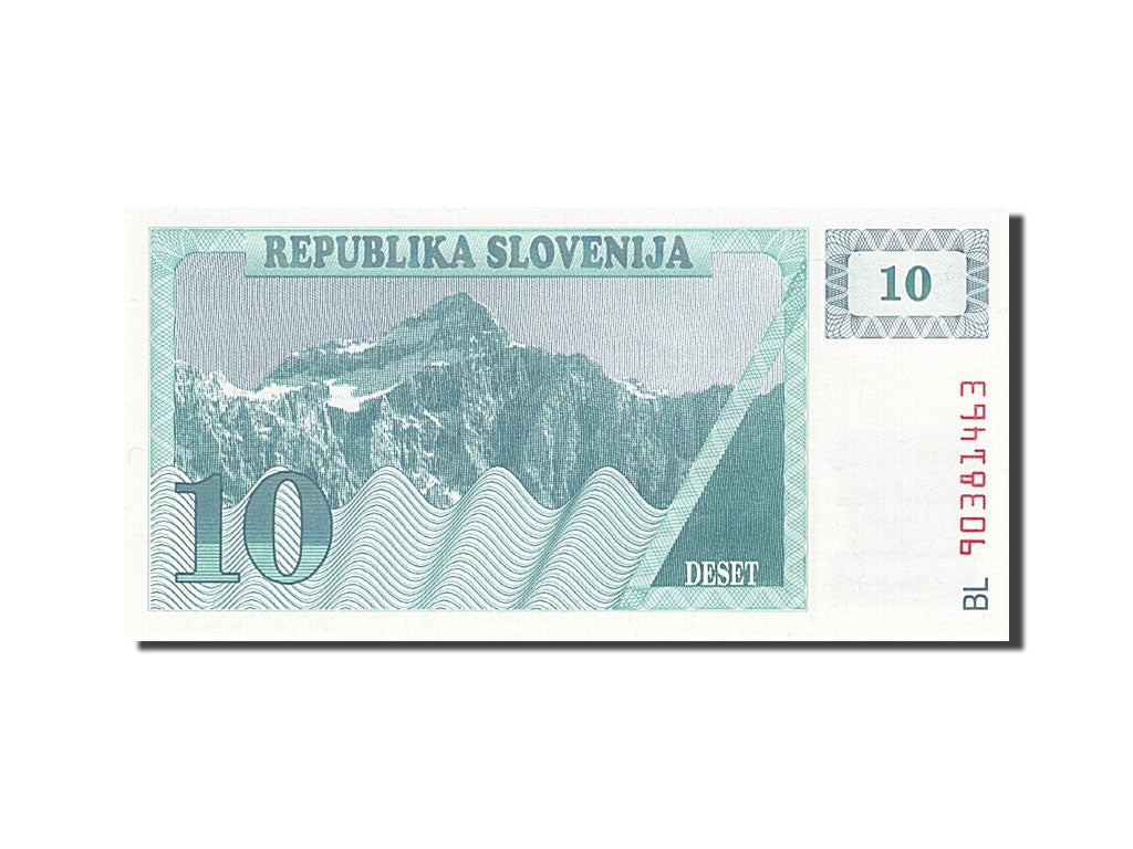 Banconote, Slovenia, 10 (Tolarjev), 1990-1992, KM:4a, 1990, FDS