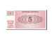 Banknote, Slovenia, 5 (Tolarjev), 1990-1992, 1990, KM:3a, UNC(65-70)