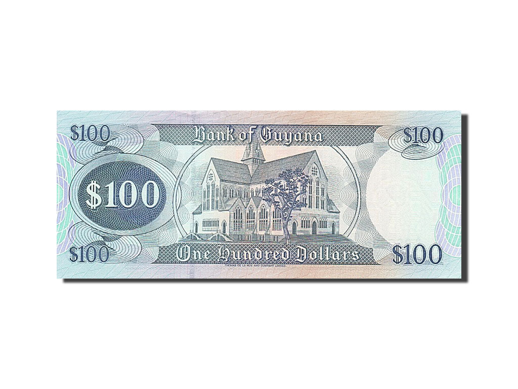 Biljet, Guyana, 100 Dollars, 1996-1999, Undated (1999), KM:31, NIEUW