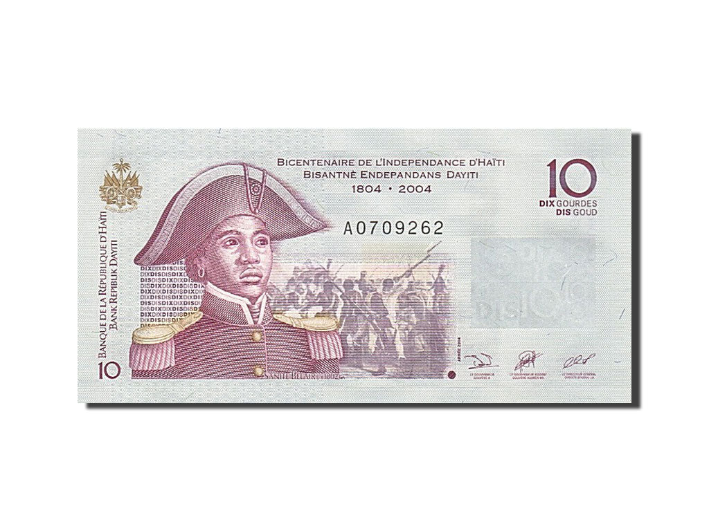 Banknote, Haiti, 10 Gourdes, 2004, 2004, KM:272a, UNC(65-70)