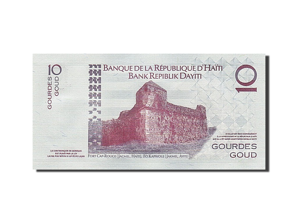 Banknote, Haiti, 10 Gourdes, 2004, 2004, KM:272a, UNC(65-70)