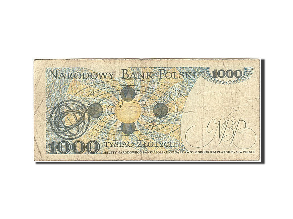 Billet, Pologne, 1000 Zlotych, 1974-1976, 1982-06-01, KM:146c, TB