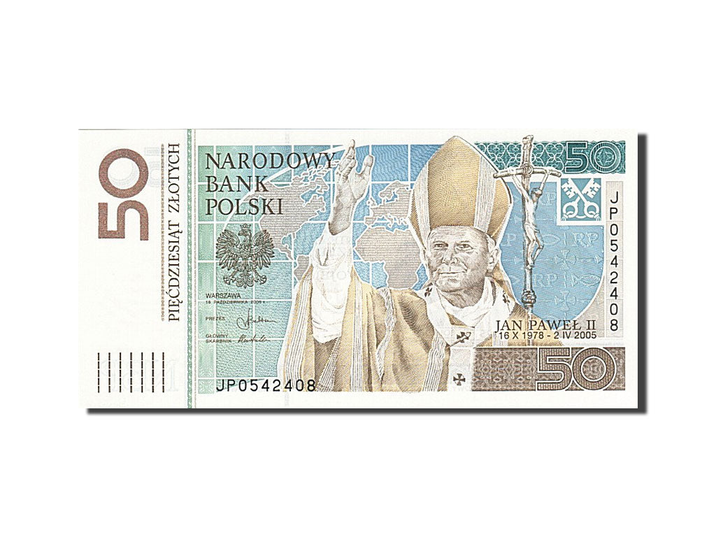 Geldschein, Polen, 50 Zlotych, 2006, 2006-10-16, KM:178, UNZ