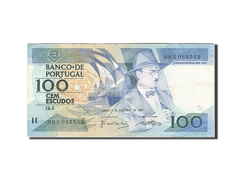 Banknote, Portugal, 100 Escudos, 1980-1989, 1987-12-03, KM:179d, EF(40-45)
