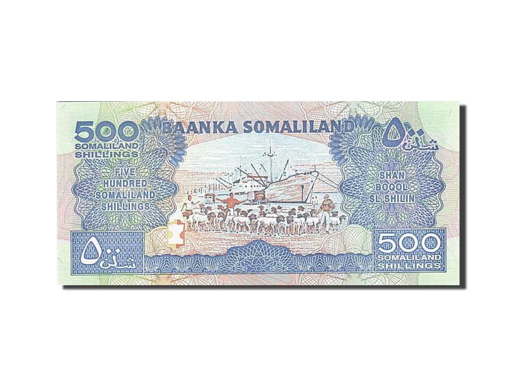 Geldschein, Somaliland, 500 Shillings = 500 Shilin, 2011, 2011, UNZ