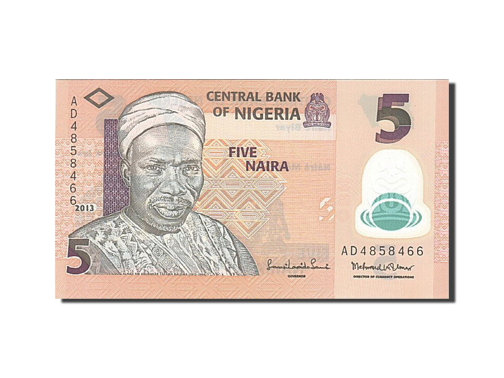 Billet, Nigéria, 5 Naira, 2013, 2013, NEUF