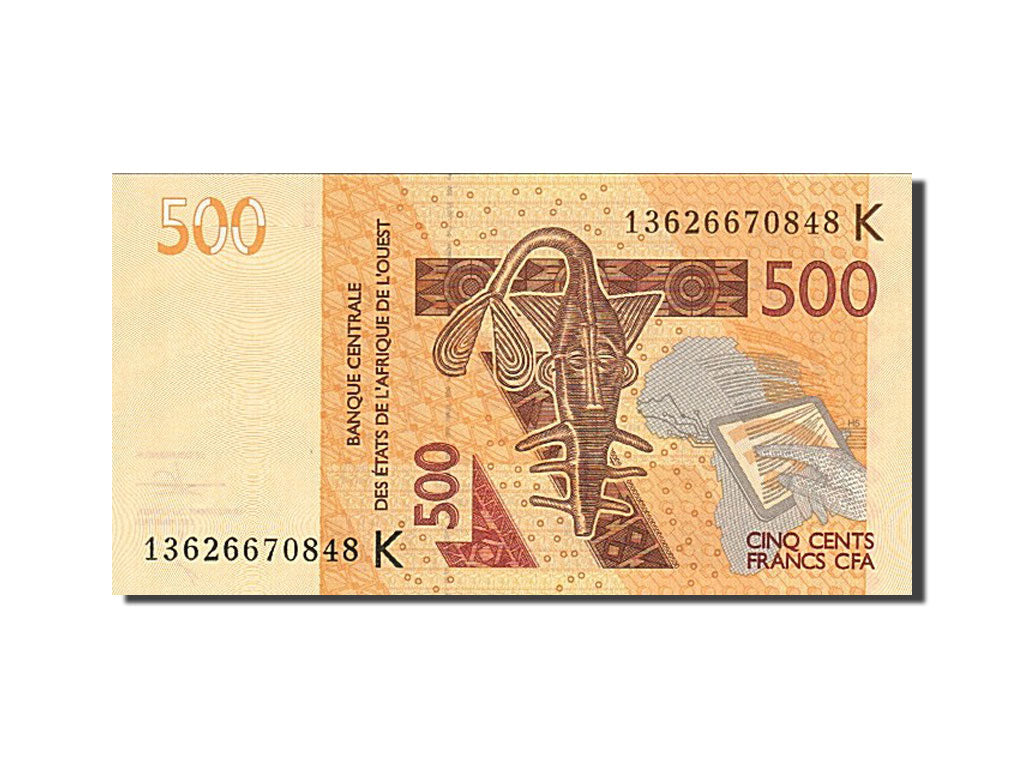 Biljet, West Afrikaanse Staten, 500 Francs, 2012, 2012, NIEUW