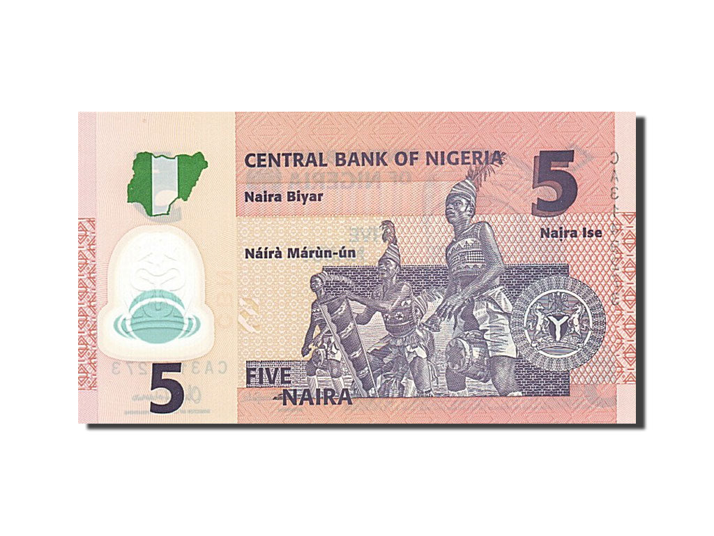 Billet, Nigéria, 5 Naira, 2015, 2015, NEUF