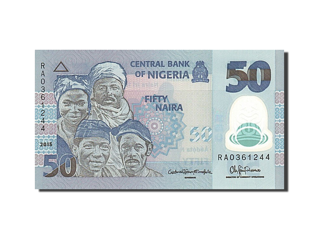Billet, Nigéria, 50 Naira, 2015, 2015, NEUF