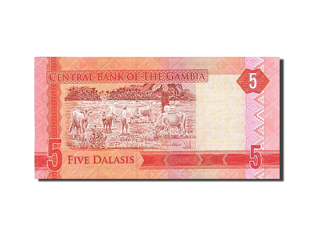 Banknote, Gambia, 5 Dalasis, 2015, 2015, UNC(65-70)