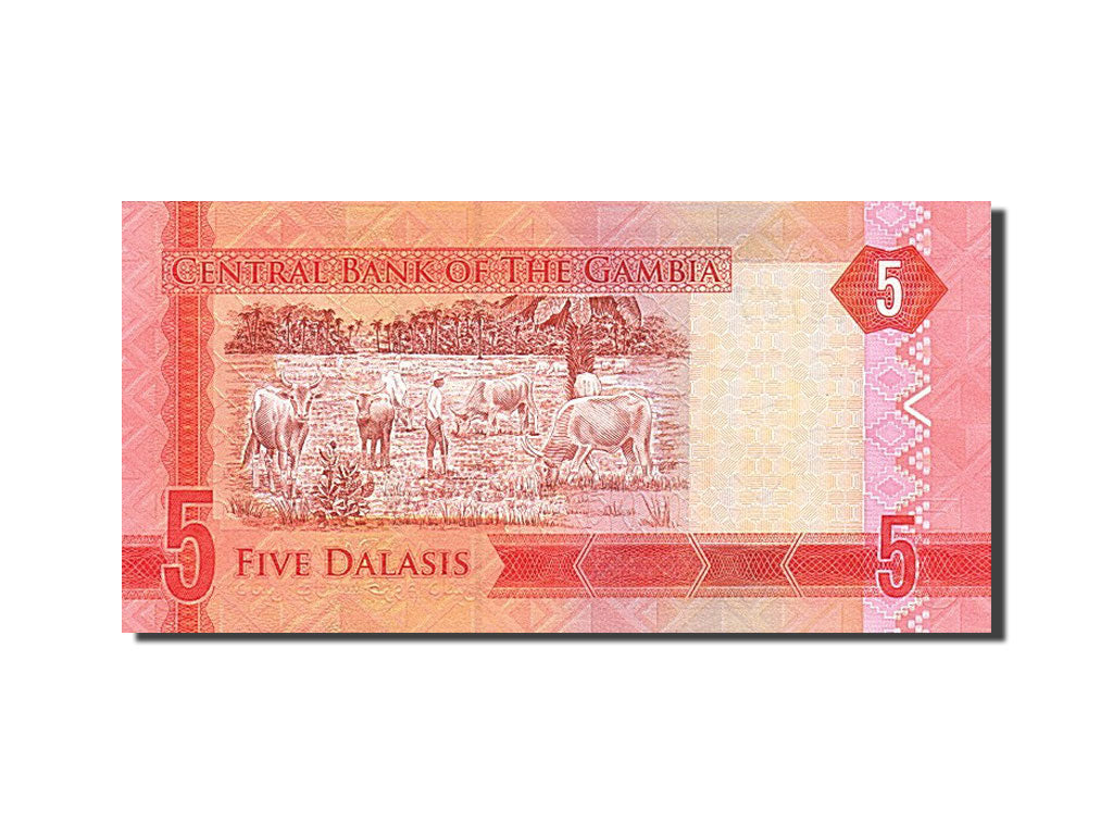 Banknote, Gambia, 5 Dalasis, 2015, 2015, UNC(65-70)