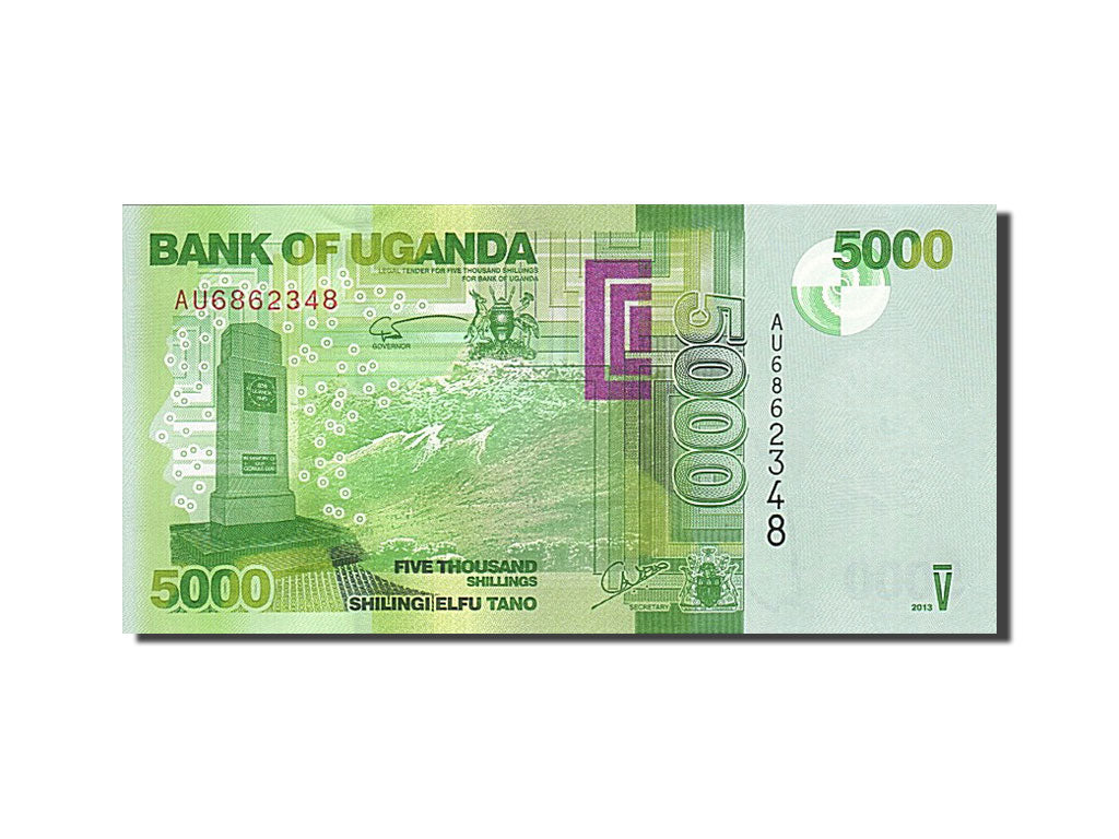 Banknote, Uganda, 5000 Shillings, 2013, 2013, UNC(65-70)