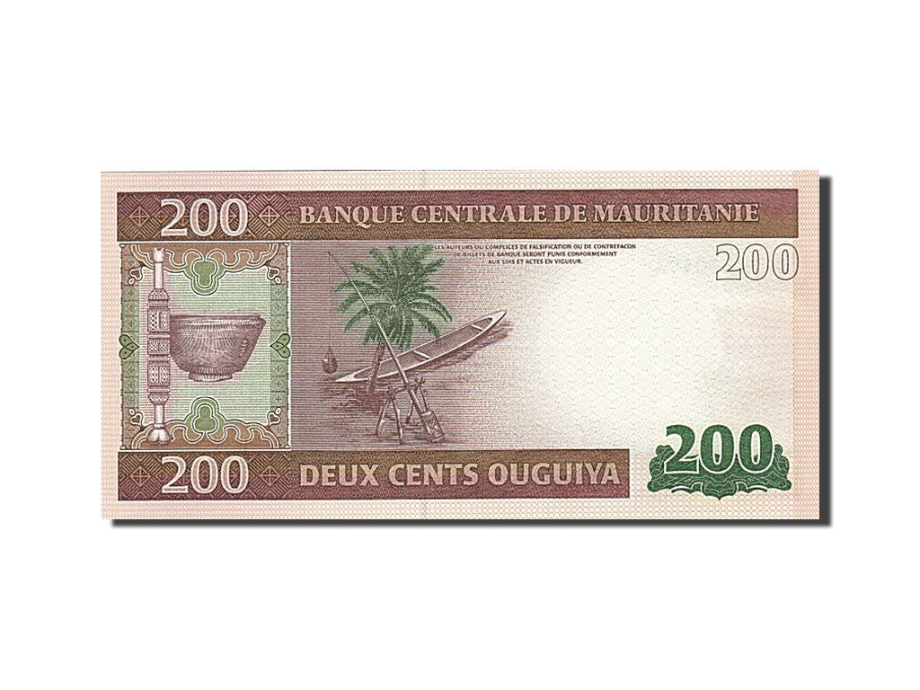 Biljet, Mauritanië, 200 Ouguiya, 2013, 2013-11-28, NIEUW