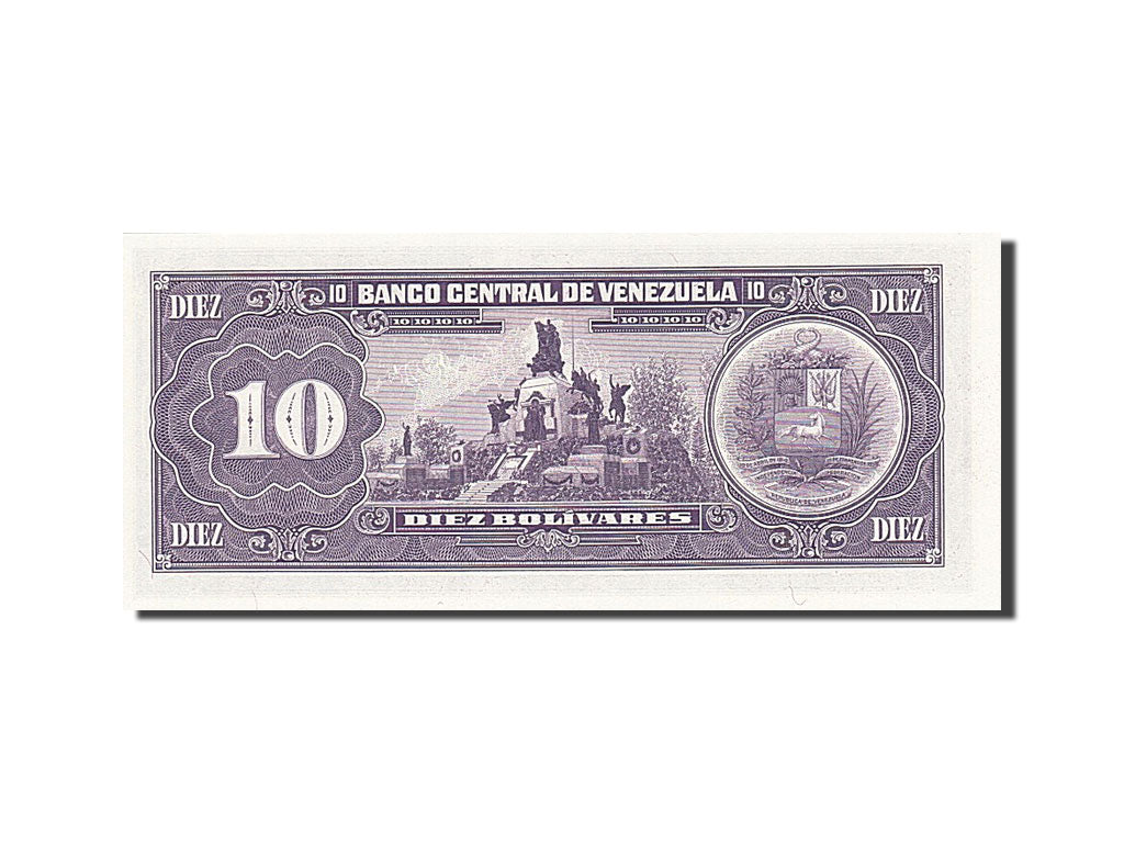 Banknote, Venezuela, 10 Bolívares, 1990, 1990-05-31, KM:61b, UNC(63)
