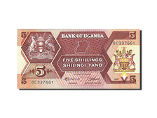 Biljet, Oeganda, 5 Shillings, 1987, 1987, KM:27, NIEUW