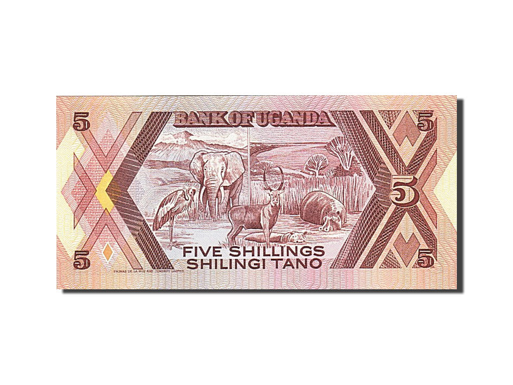 Geldschein, Uganda, 5 Shillings, 1987, 1987, KM:27, UNZ